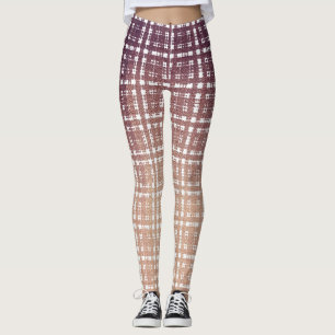 Leggings Mode rose de très bon goût de plaid