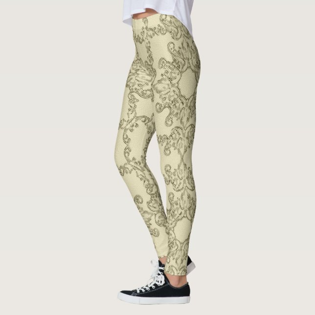 Leggings modèle baroque de grange (Gauche)