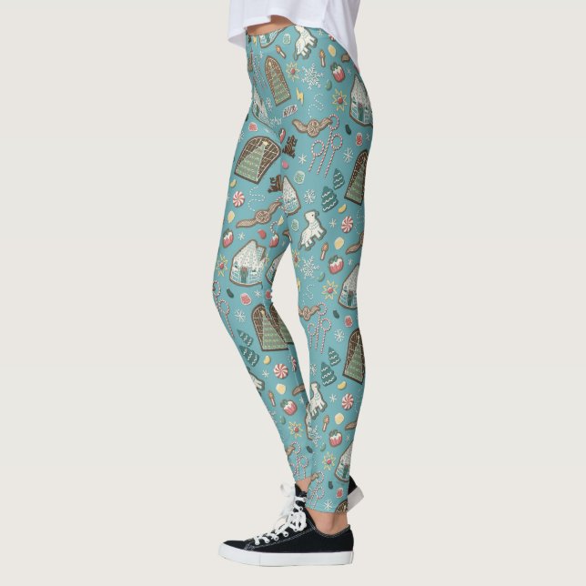 Leggings Modèle de cookie de Noël HARRY POTTER™ HOGWARTS™ (Gauche)