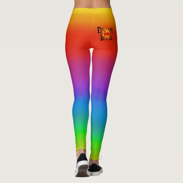 Leggings Modèle de couleurs de la poussière (Dos)