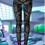 Leggings Modèle de Damas noir pour femmes jambes d'entraîne<br><div class="desc">Le modèle Damask noir Women's Workout Leggings présente la tendance de couleur rose mignonne pour 2022 et au-delà,  une amusante impression Damask ajoute à ce regard coloré et tendance sur ces leggings.</div>