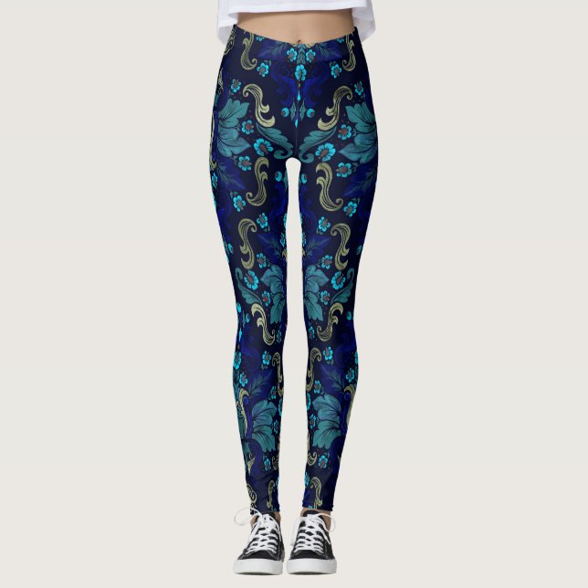 Leggings Modèle de Damas oriental (Devant)