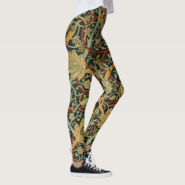 Leggings Modèle de tapisserie forestière de William Morris  (Droite)