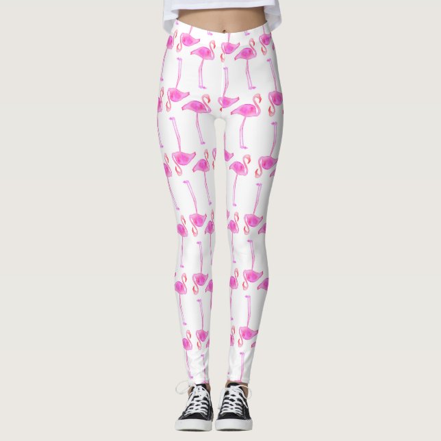 Leggings Modèle flamant rose 2 (Devant)
