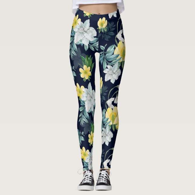 Leggings Modèle floral (Devant)