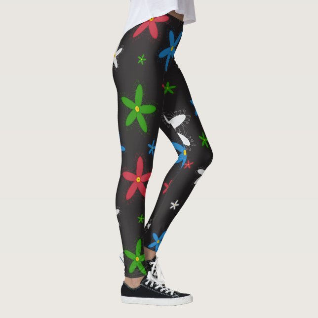 Leggings Modèle floral (Droite)