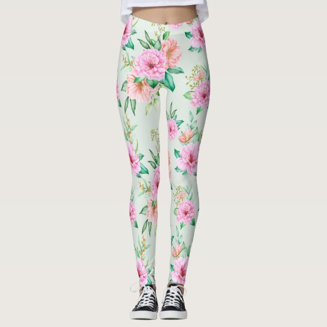 Leggings Modèle floral (Devant)