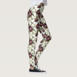 Leggings Modèle floral Bourgogne<br><div class="desc">Élevez votre style avec ces légendes avec un beau motif floral bordeaux. Parfaits pour l'usure décontractée,  les séances d'entraînement ou l'ajout d'une couleur à votre tenue,  ils allient confort et élégance. Idéal pour apparier avec des tuniques,  des pulls ou des jupes pour un look chic.</div>