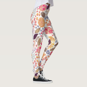 Leggings Modèle floral coloré