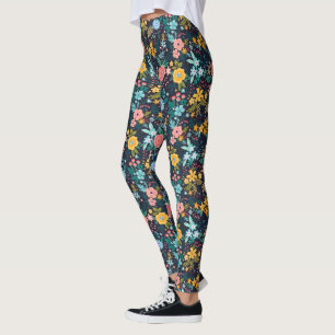 Leggings Modèle Floral Coloré