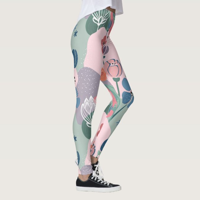 Leggings Modèle floral coloré (Droite)