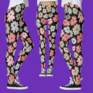 Leggings Modèle floral coloré