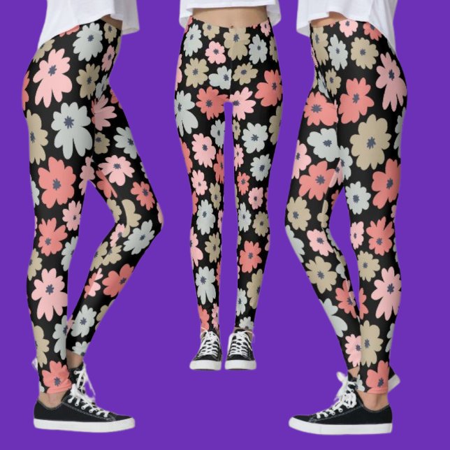 Leggings Modèle floral coloré (Créateur téléchargé)