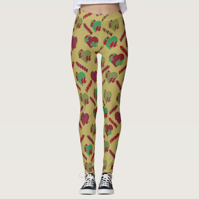 Leggings Modèle floral coloré (Devant)