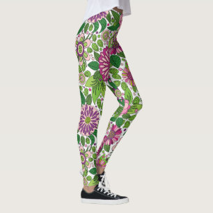 Leggings Modèle floral coloré