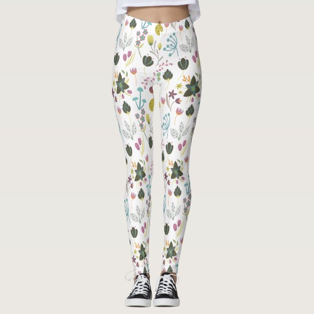 Leggings Modèle floral cool (Devant)