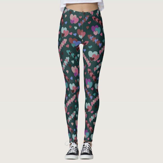 Leggings Modèle floral cool (Devant)
