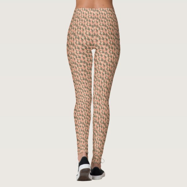 Leggings Modèle floral moderne et élégant (Dos)
