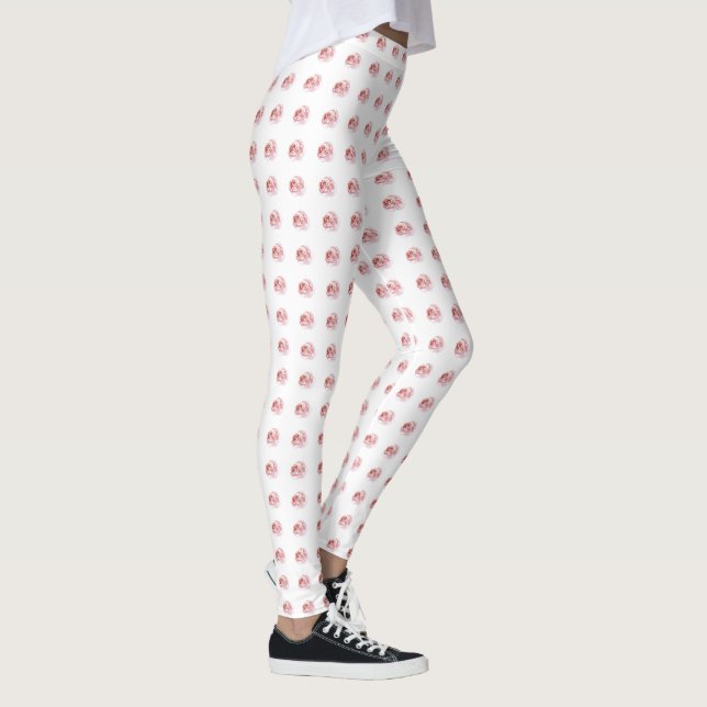 Leggings Modèle floral rose élégant (Droite)
