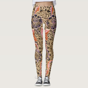 Leggings Modèle Floral vintage coloré