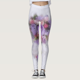 Leggings Modèle moderne élégant élégant Bleu rouge pourpre