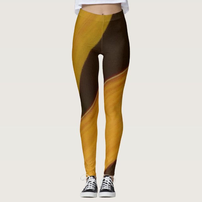 Leggings Modèle noir et jauneLeggings (Devant)