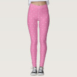 Leggings Modèle rose moderne et tendance Cercles blancs élé<br><div class="desc">Moderne Modèle rose  blanc cercles élégants Leggings.</div>