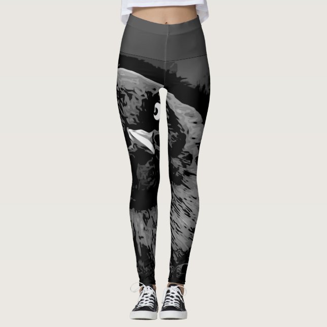 Leggings Modèles d'oiseaux : Oiseaux Mad 01-02 (Devant)