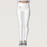 Leggings Modèles personnalisés Ajouter votre nom L<br><div class="desc">Ajoutez Votre Nom De Texte Logo Moderne Élégant Modèle Leggings Blancs.</div>