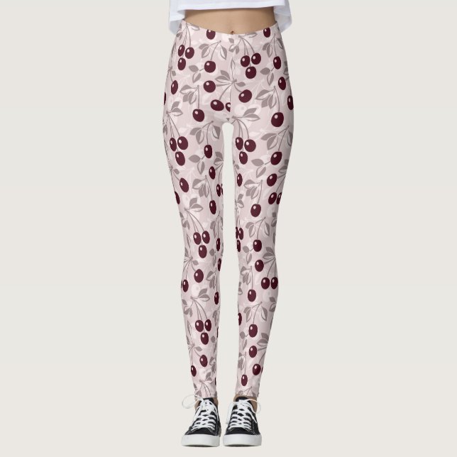 Leggings Modelez avec les cerises 2 (Devant)