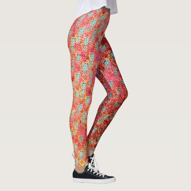 Leggings Modern abstract geometric digital pattern 1274 (Droite)