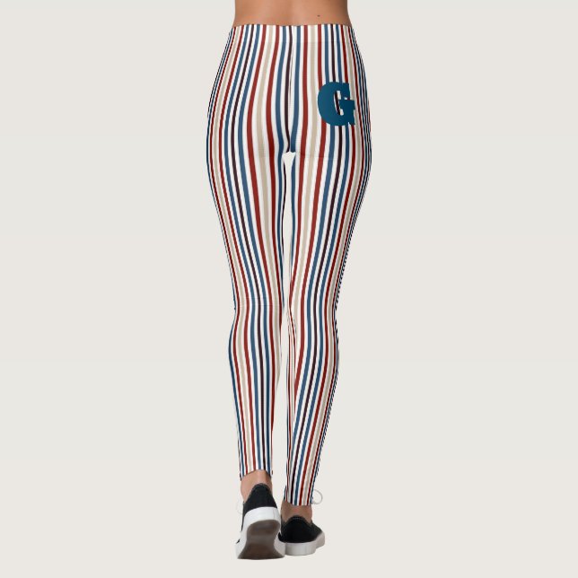Leggings Moderne Chic rayé (Dos)