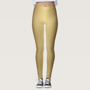 Leggings Moderne Elegant Métallic Ombre Solid Or 