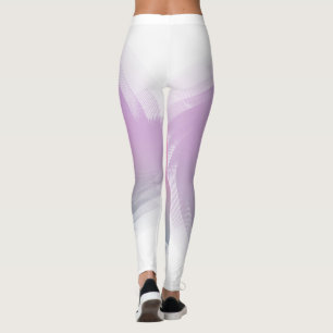 Leggings Moderne Elégant rose violet blanc Modèle tendance