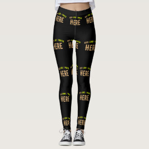 LEGGINGS MODERNE ET MODERNE PERSONNALISABLE NOIR VÉRIFIÉ