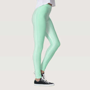 Leggings Moderne Mint Green Grandes Blancs Modèle tendance