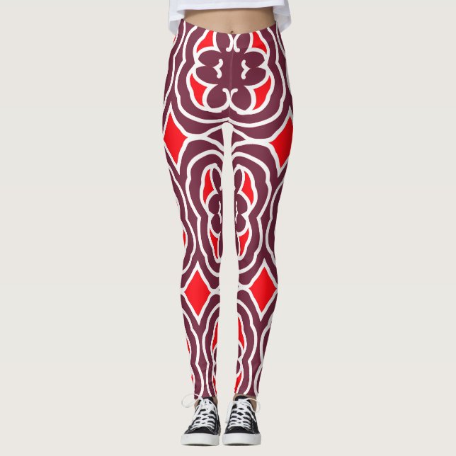 Leggings Moderne multicolore tendance "Ratti_Creative_Arts" (Devant)