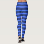 Leggings Moderne simple bande à deux tons bleu géométrique<br><div class="desc">Bande simple moderne à deux tons Géométrique bleu marine Bloc de couleur</div>