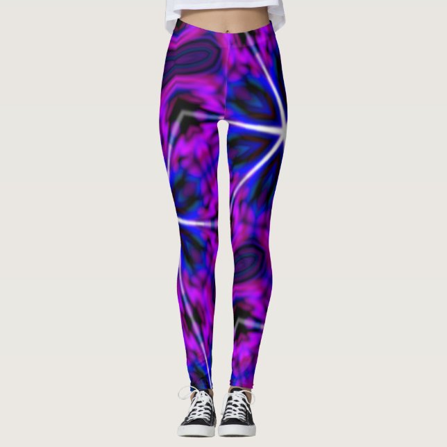 LEGGINGS MODERNE STAR BLUE CUTE-PURPLE-BLEU-LÉGGINES (Devant)