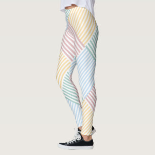 Leggings Moderne tendance Elégant Rose Rose Rose Bleu Vert