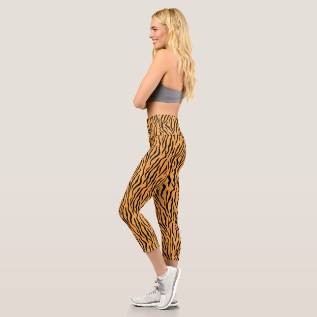 Leggings modernes à motif de tigre sauvage (Gauche)