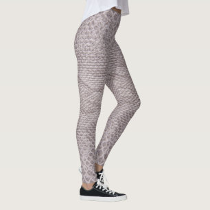 Leggings modernes de Snakeskin beige-gris