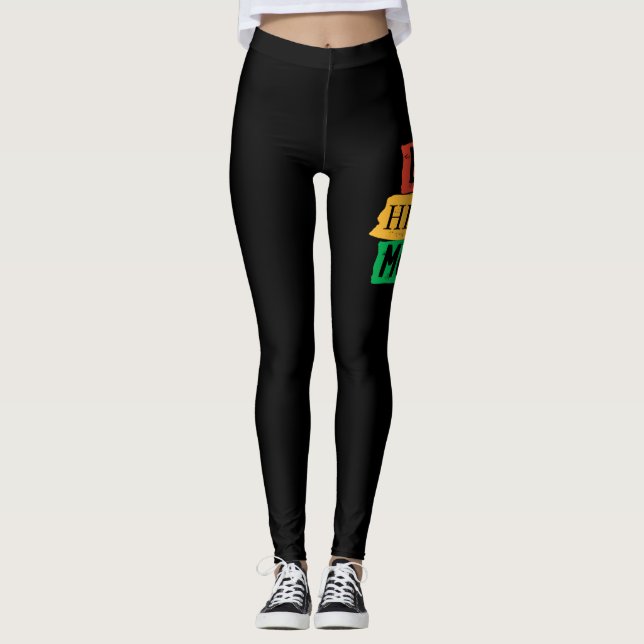 Leggings Mois de l'histoire des Noirs (3) (Devant)