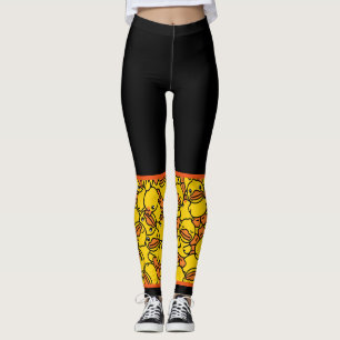 Leggings Moitié plein de canards en caoutchouc