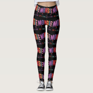 Leggings Mombie Zombie Avec Enfants Femmes