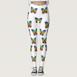 Leggings Monarque papillon arc-en-ciel