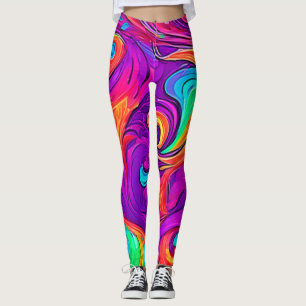 Leggings Monde coloré : Motif fleuri