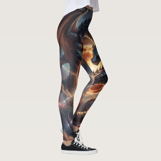 Leggings Monde des dragons – Le Royaume de feu et de magie´ (Droite)