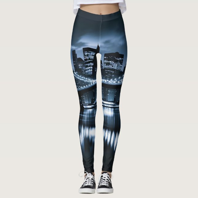 Leggings Monochrome New York Skyline (Devant)
