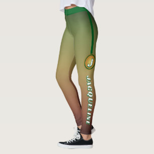 Leggings MONOGRAM GRADIENT VERT avec le nom Ombre